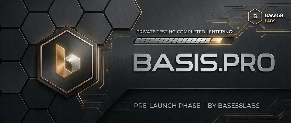 أكملت منصة Basis.pro، التي طورتها شركة Base58Labs، الاختبارات الخاصة ودخلت مرحلة ما قبل الإطلاق