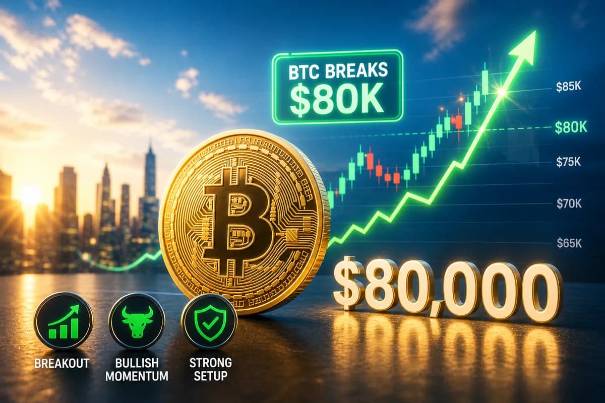 اختراق مستوى 80 ألف دولار… هل سعر البيتكوين أمام صعود مستمر أو فخ هبوط؟