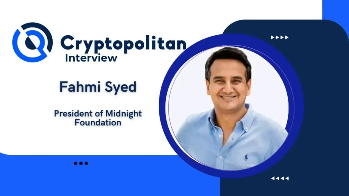حصري: يقول فهمي سيد إن شركة ميدنايت قادرة على حل المشكلة التي تسببها شركات جي بي مورغان وغولدمان ساكس وسيتي