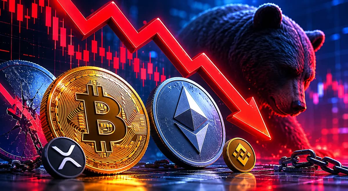 سعر البيتكوين يهبط لأدنى مستوى شهري والإيثيريوم يتراجع إلى 2000 دولار وسط موجة بيع حادة