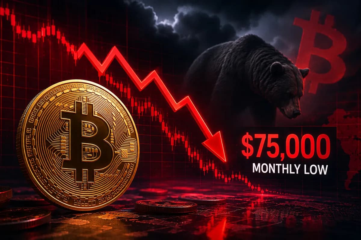 خمس أسباب وراء هبوط سعر البيتكوين إلى 75 ألف دولار.. وهل تزداد الخسائر؟