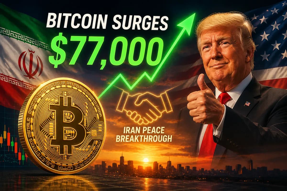 سعر البيتكوين يرتد إلى مستوى 77 ألف دولار بعد إشارات من ترامب حول اتفاق سلام مع إيران