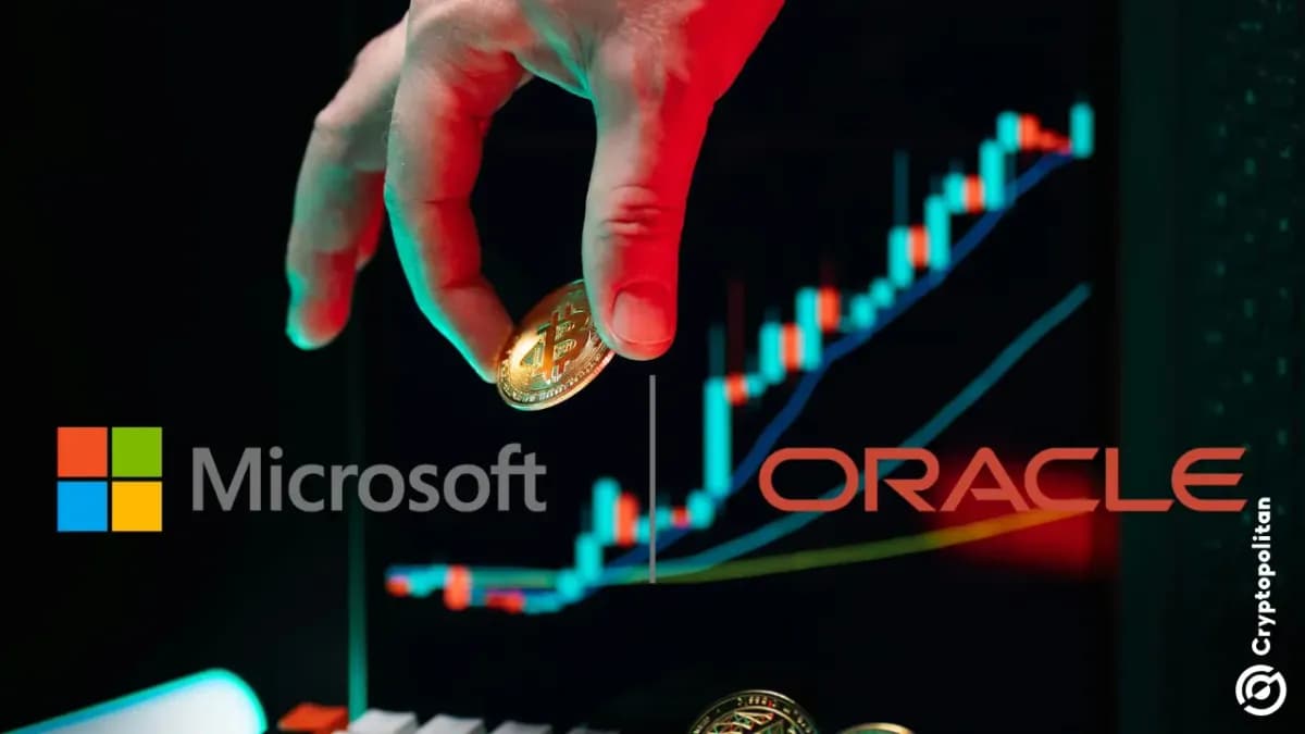 أحد كبار المستثمرين في العملات الرقمية يراهن بمبلغ 31.5 مليون دولار على شركتي مايكروسوفت وأوراكل