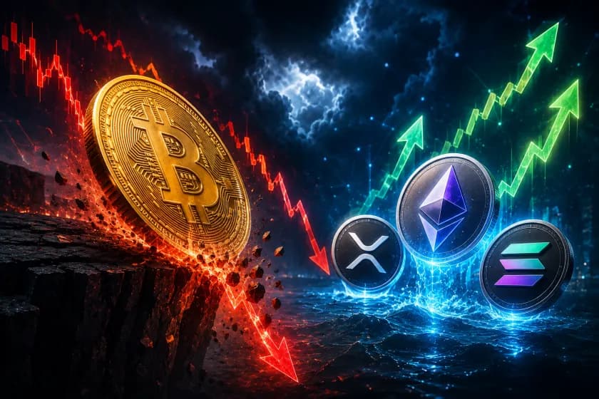 هيمنة البيتكوين تتراجع بقوة مع هبوط سعر العملة دون 70 ألف دولار