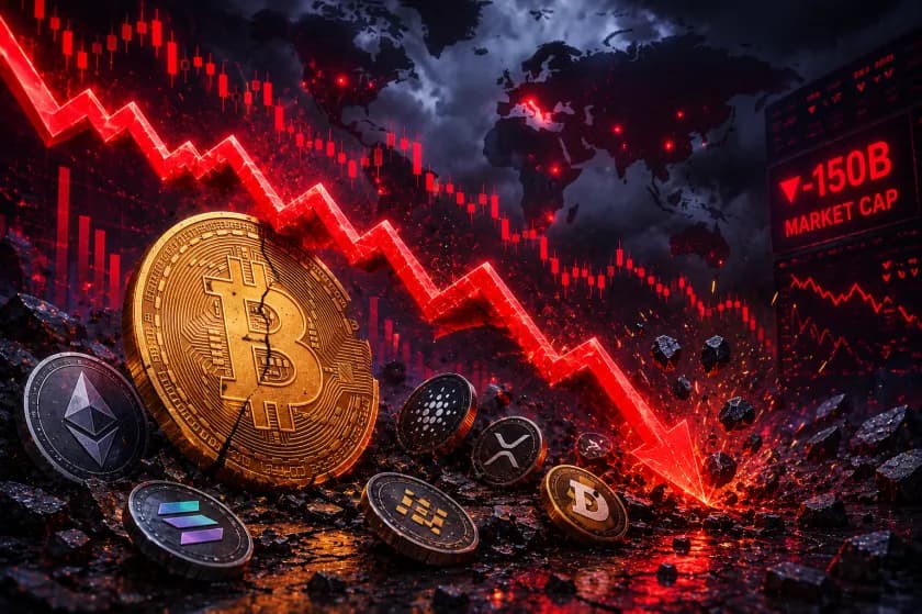 نزيف حاد في سوق العملات الرقمية: 150 مليار دولار تتبخر وسعر البيتكوين يهبط إلى أدنى مستوى له في 4 أشهر