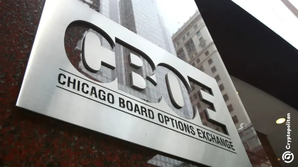 بورصة شيكاغو للخيارات (Cboe) تتطلع إلى تحويل عقود Bitcoin وإيثيريوم إلىtracآجلة دائمة - Cryptopolitan