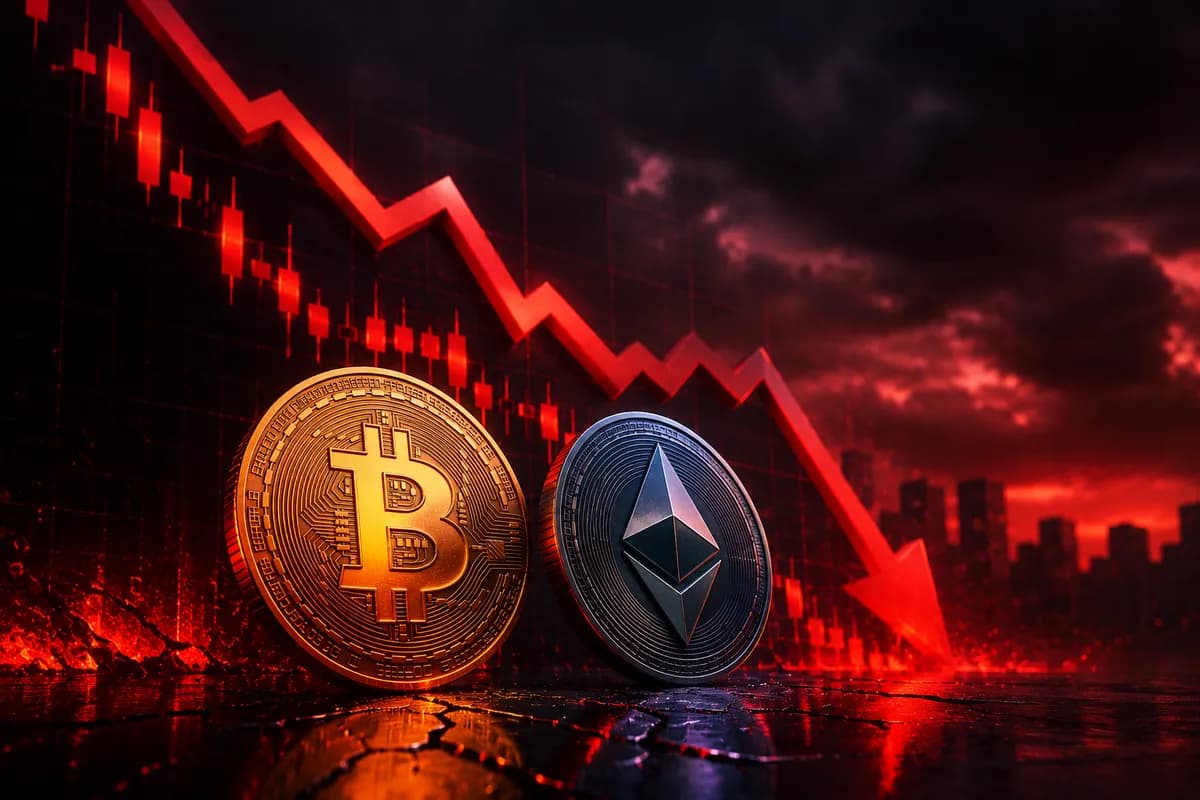 سعر البيتكوين يهبط دون 62 ألف دولار والإيثيريوم تتراجع بنسبة 6% وسط موجة بيع جديدة