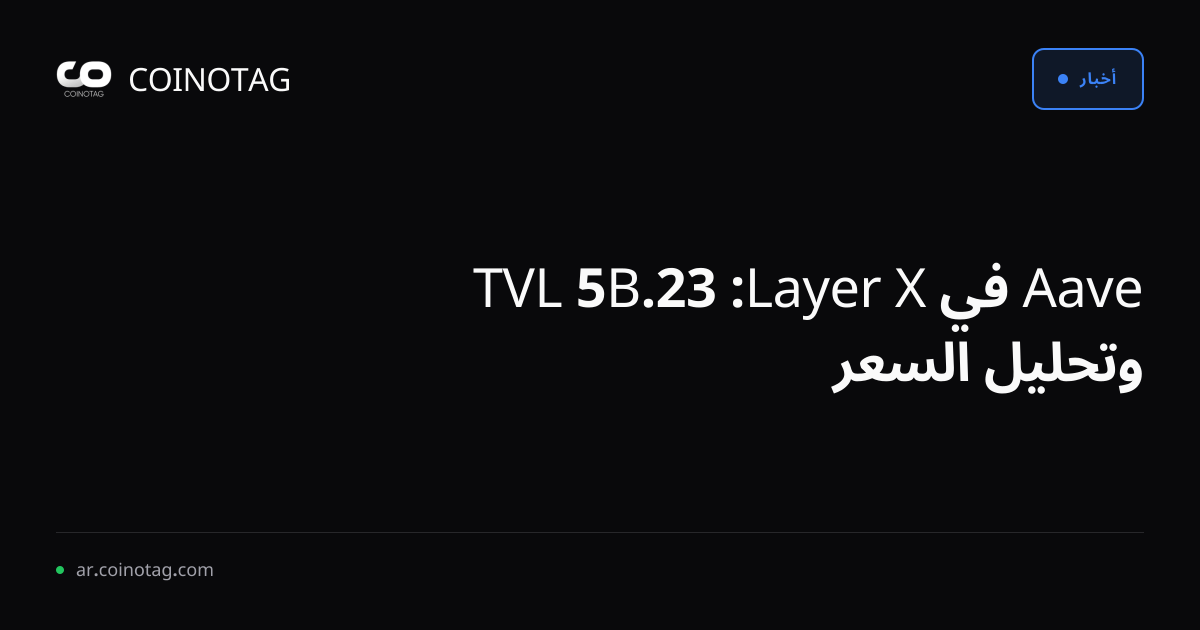 Aave في X Layer: 23.5B TVL وتحليل السعر